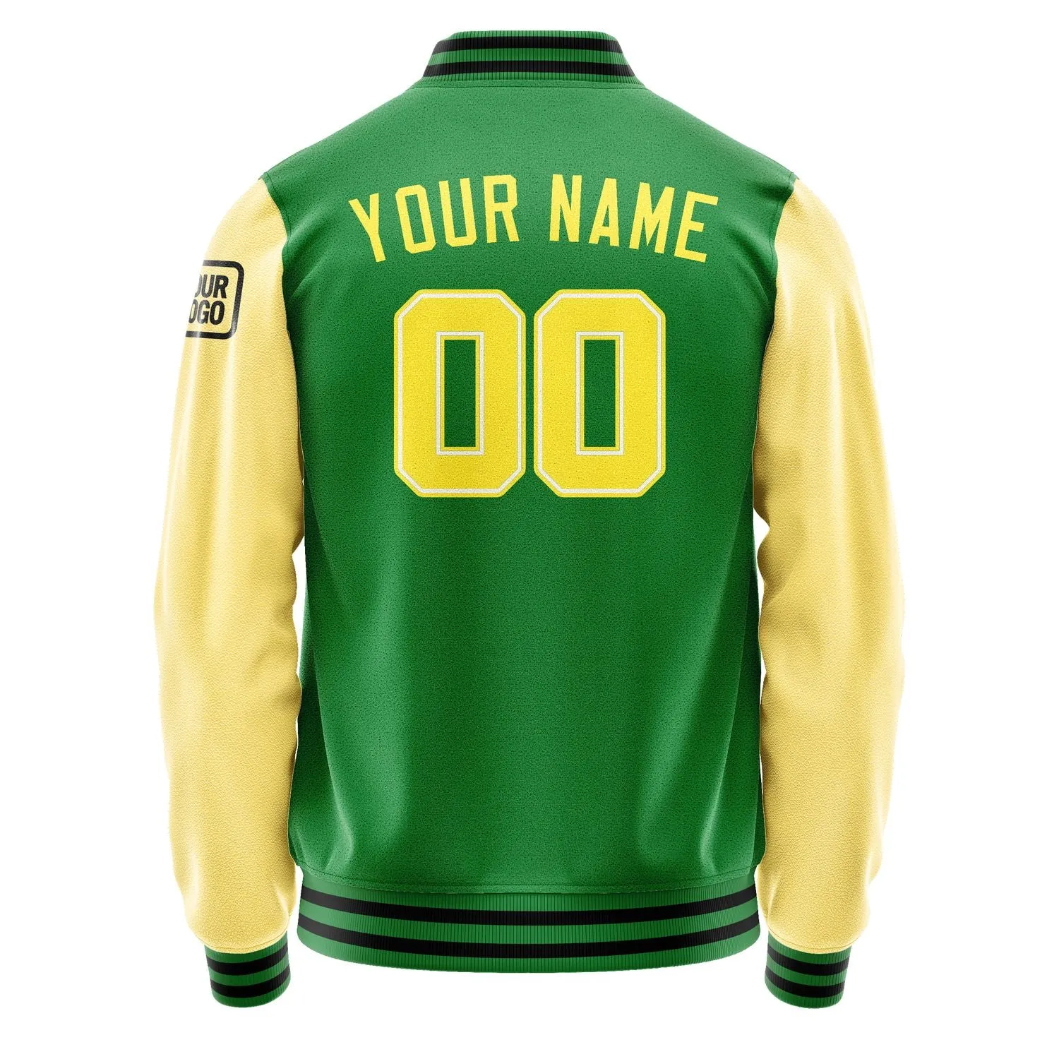 Custom Emerald Green Light Yellow Jacket