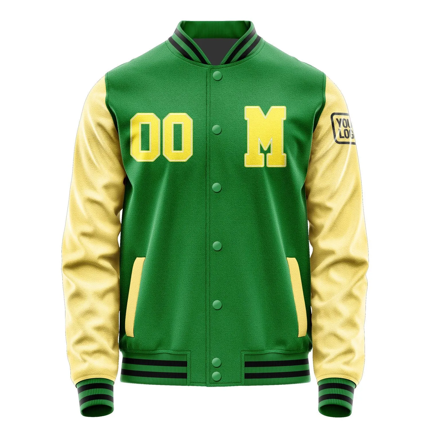 Custom Emerald Green Light Yellow Jacket