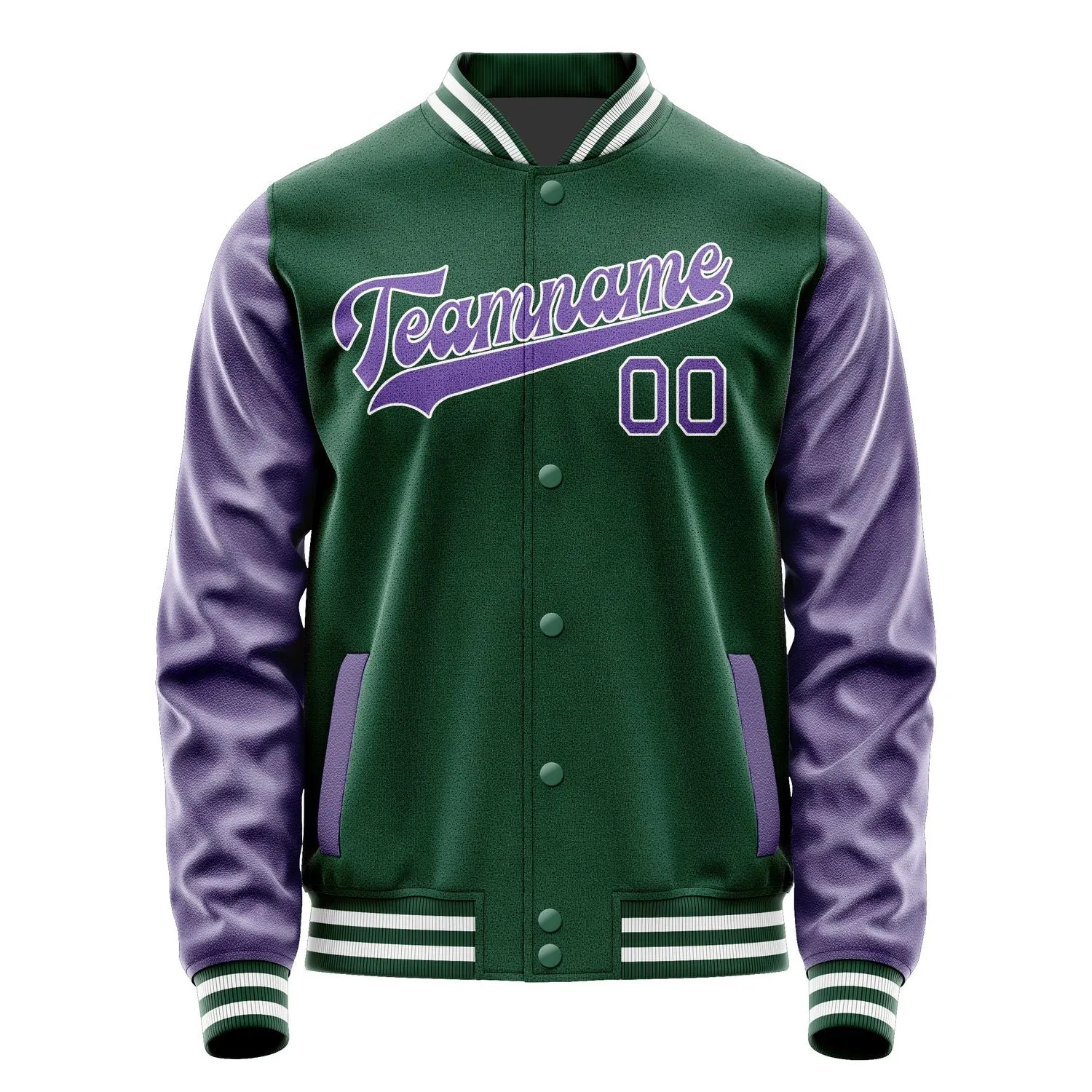 Custom Green Light Purple Jacket