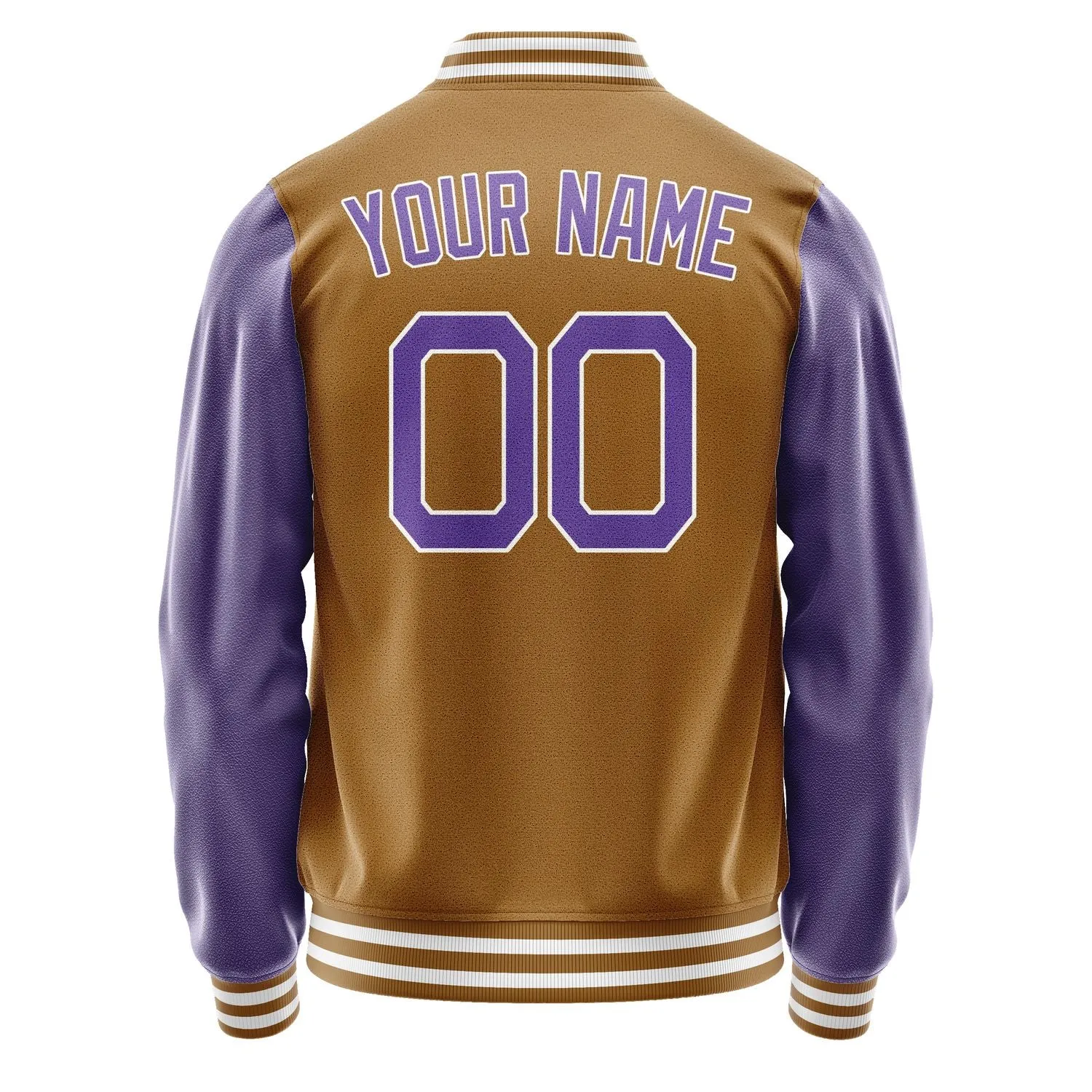 Custom Khaki Light Purple Jacket