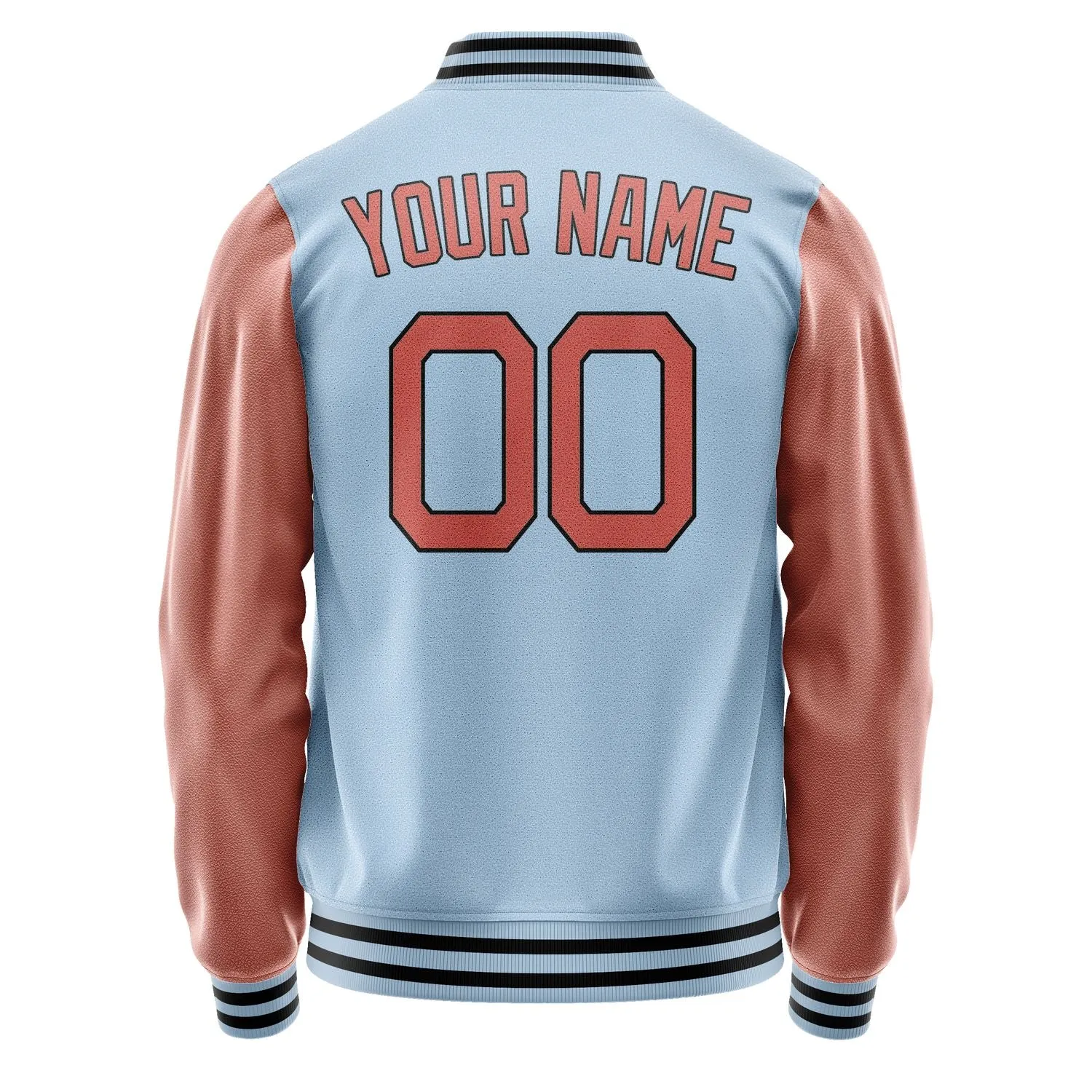 Custom Light Blue Copper Rose Jacket