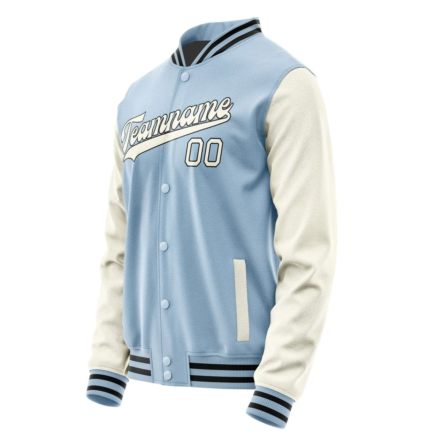 Custom Light Blue Cream Jacket