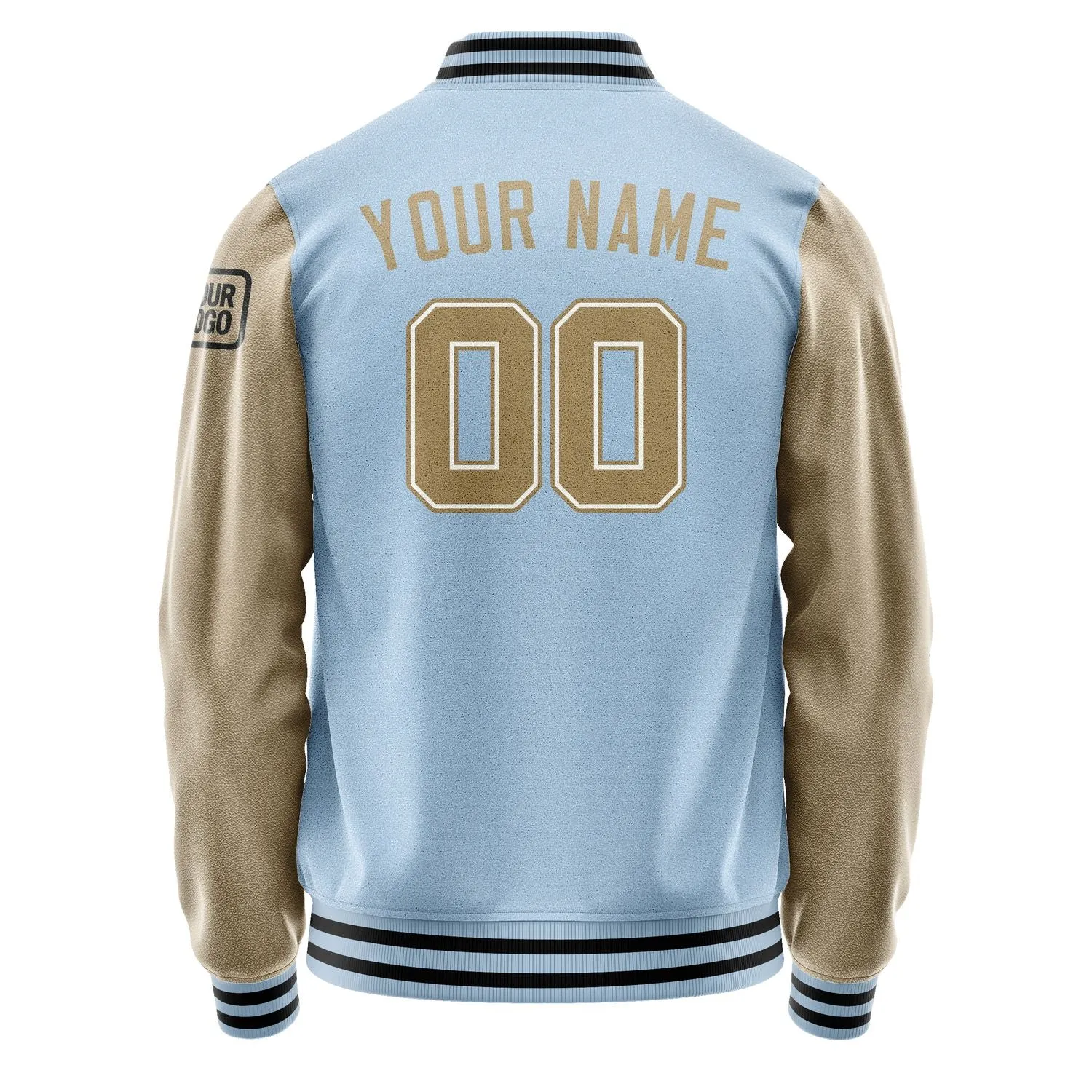 Custom Light Blue Light Khaki Jacket