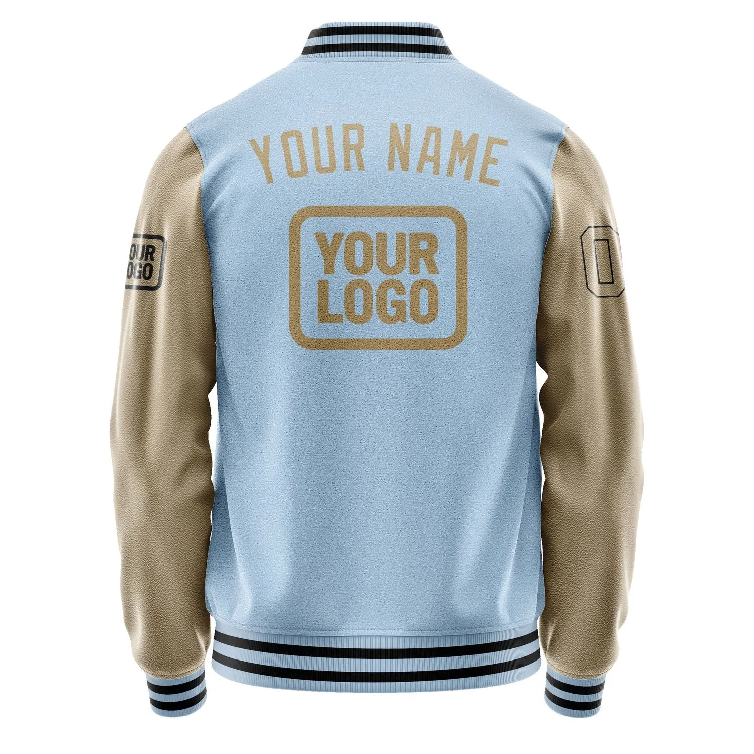 Custom Light Blue Light Khaki Jacket
