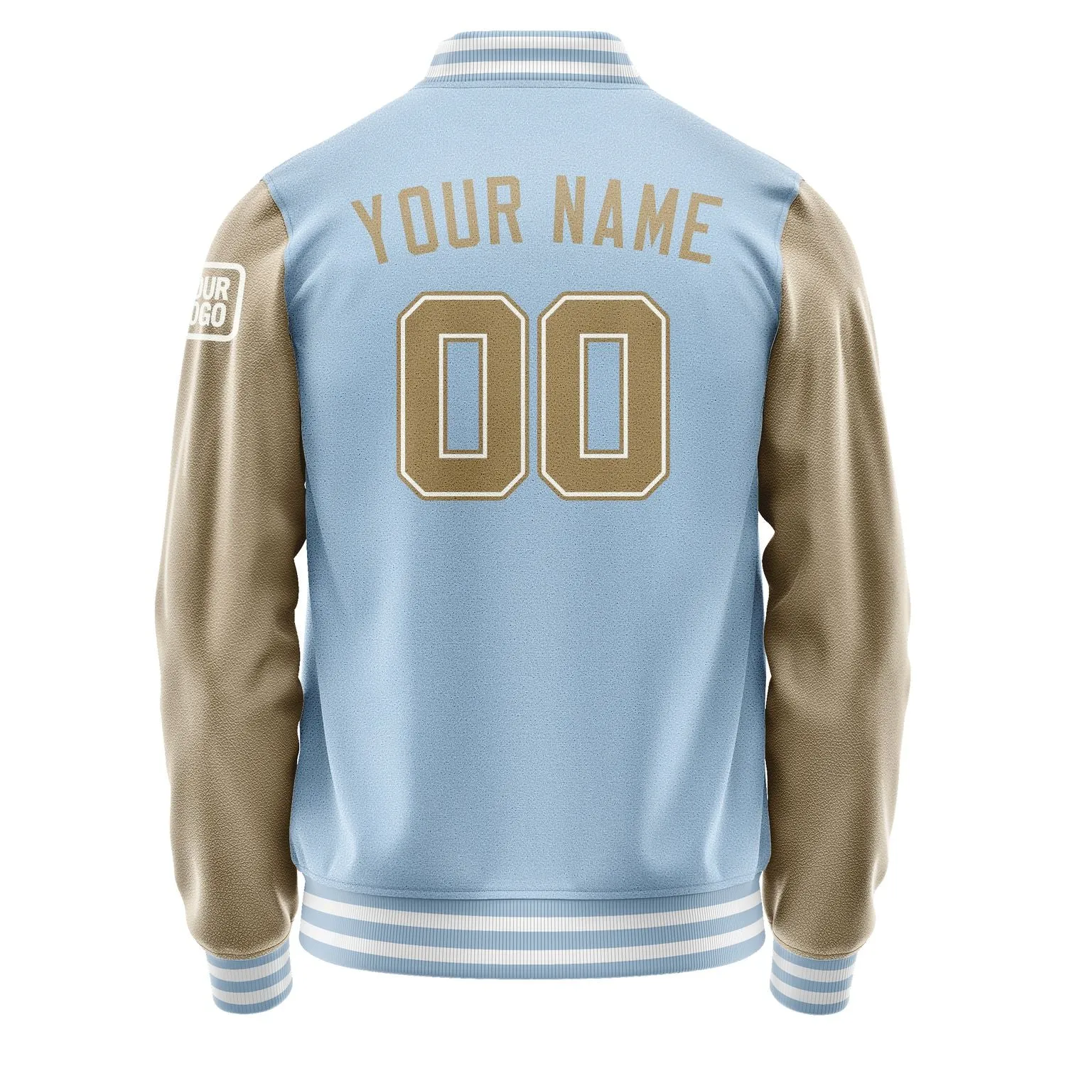 Custom Light Blue Light Khaki Jacket