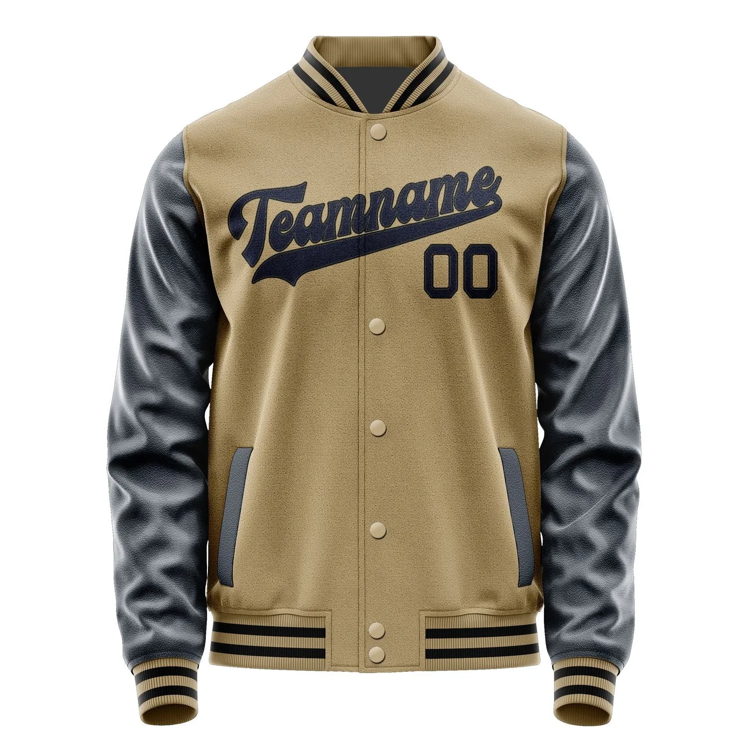 Custom Light Khaki Navy Jacket