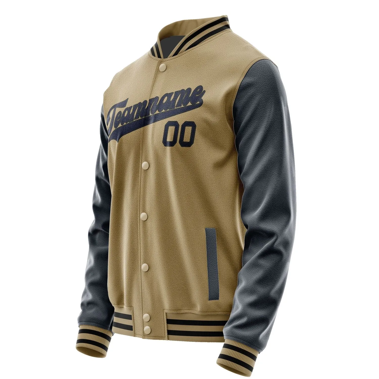 Custom Light Khaki Navy Jacket