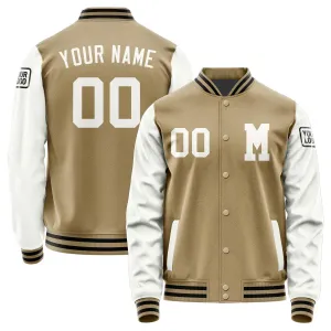 Custom Light Khaki White Jacket