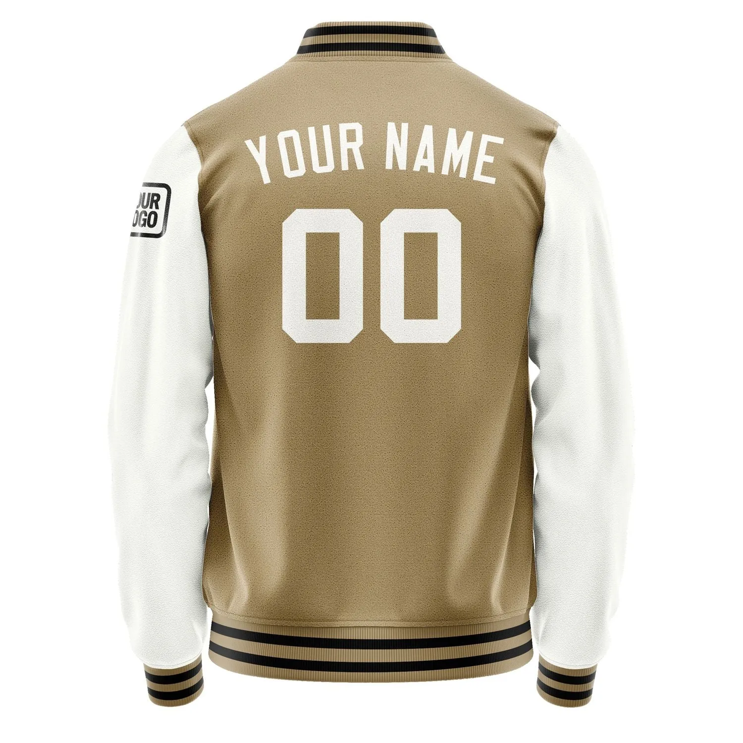 Custom Light Khaki White Jacket