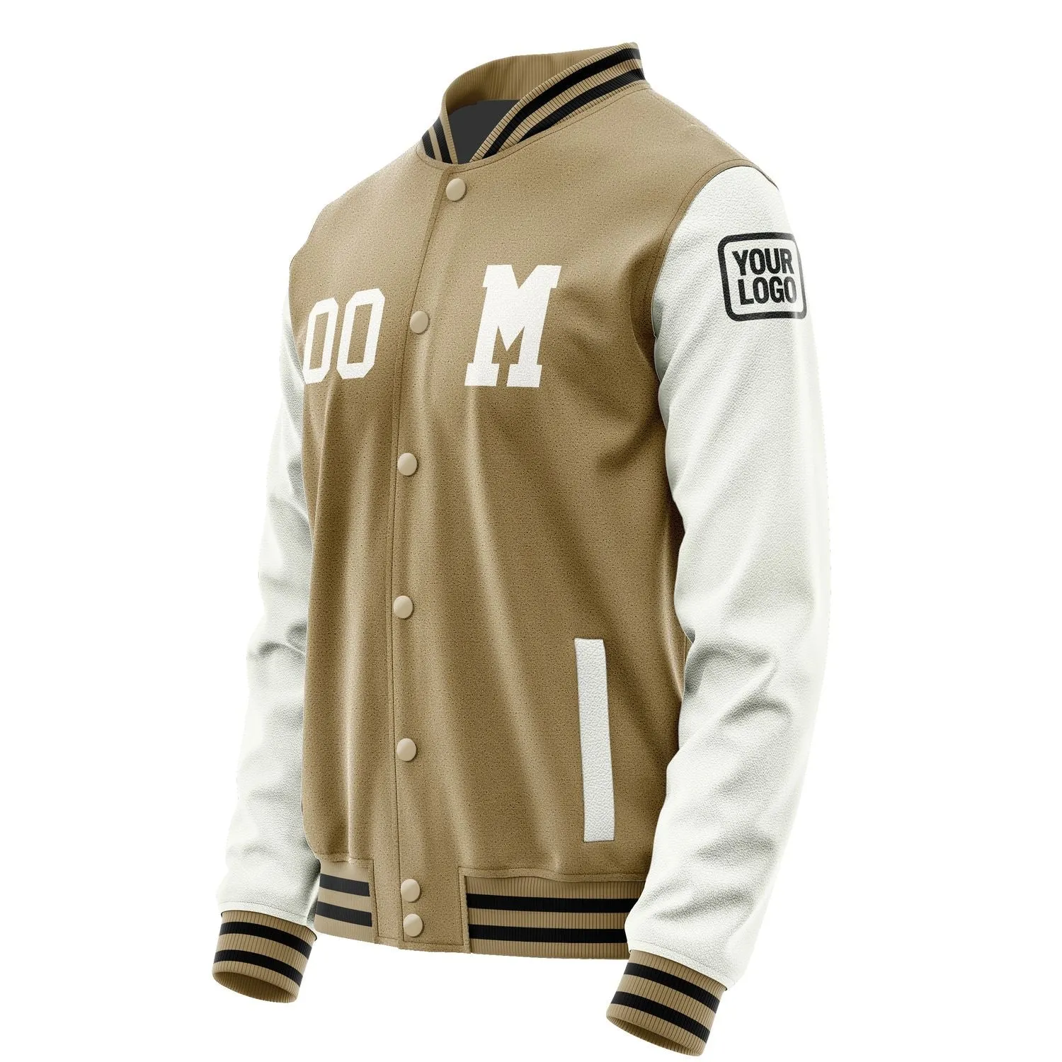 Custom Light Khaki White Jacket