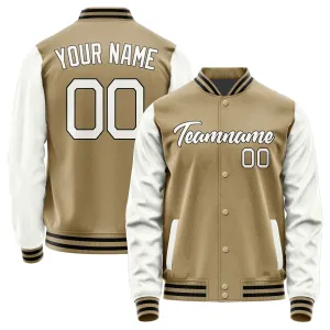 Custom Light Khaki White Jacket