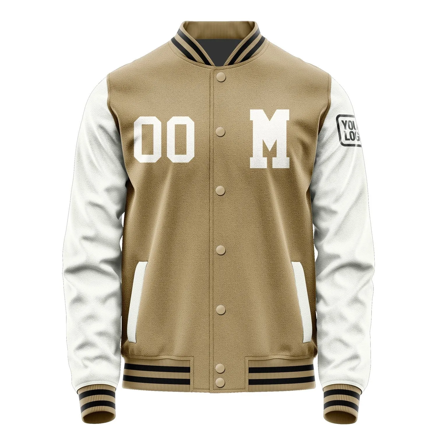 Custom Light Khaki White Jacket