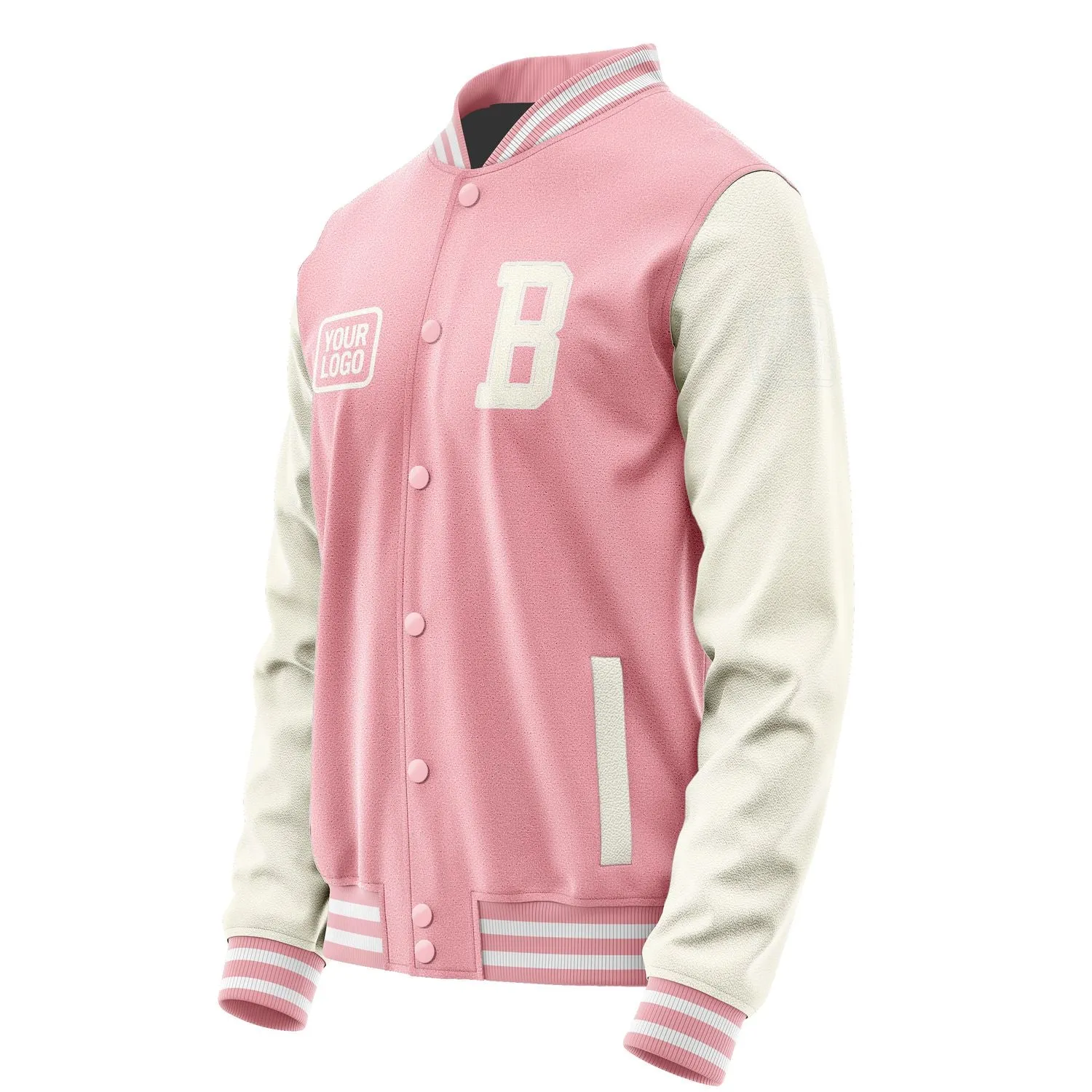 Custom Light Pink Cream Jacket