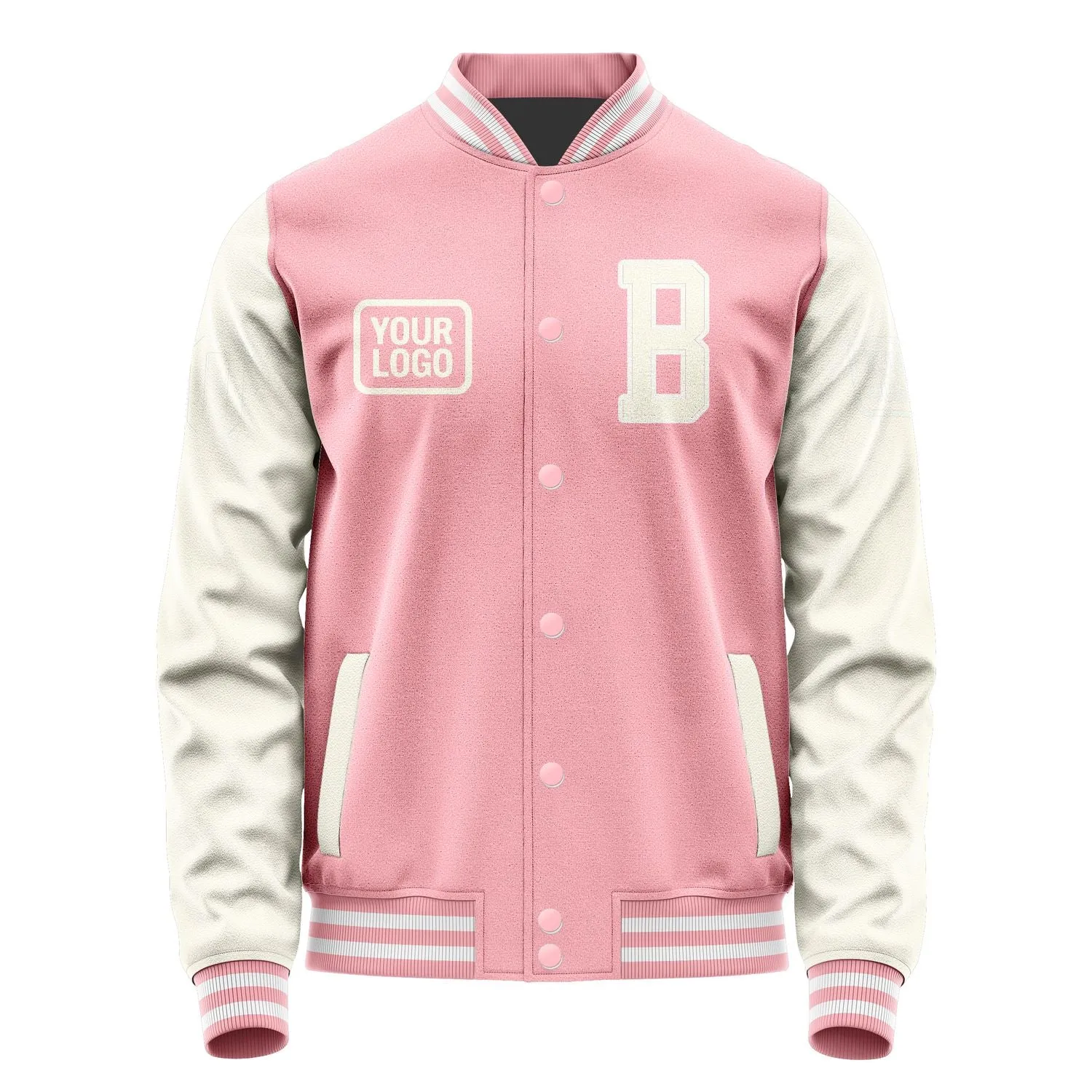 Custom Light Pink Cream Jacket