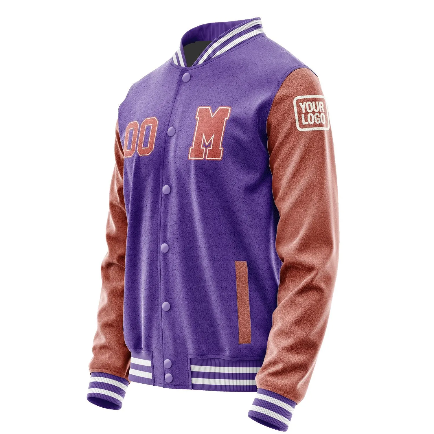 Custom Light Purple Copper Rose Jacket