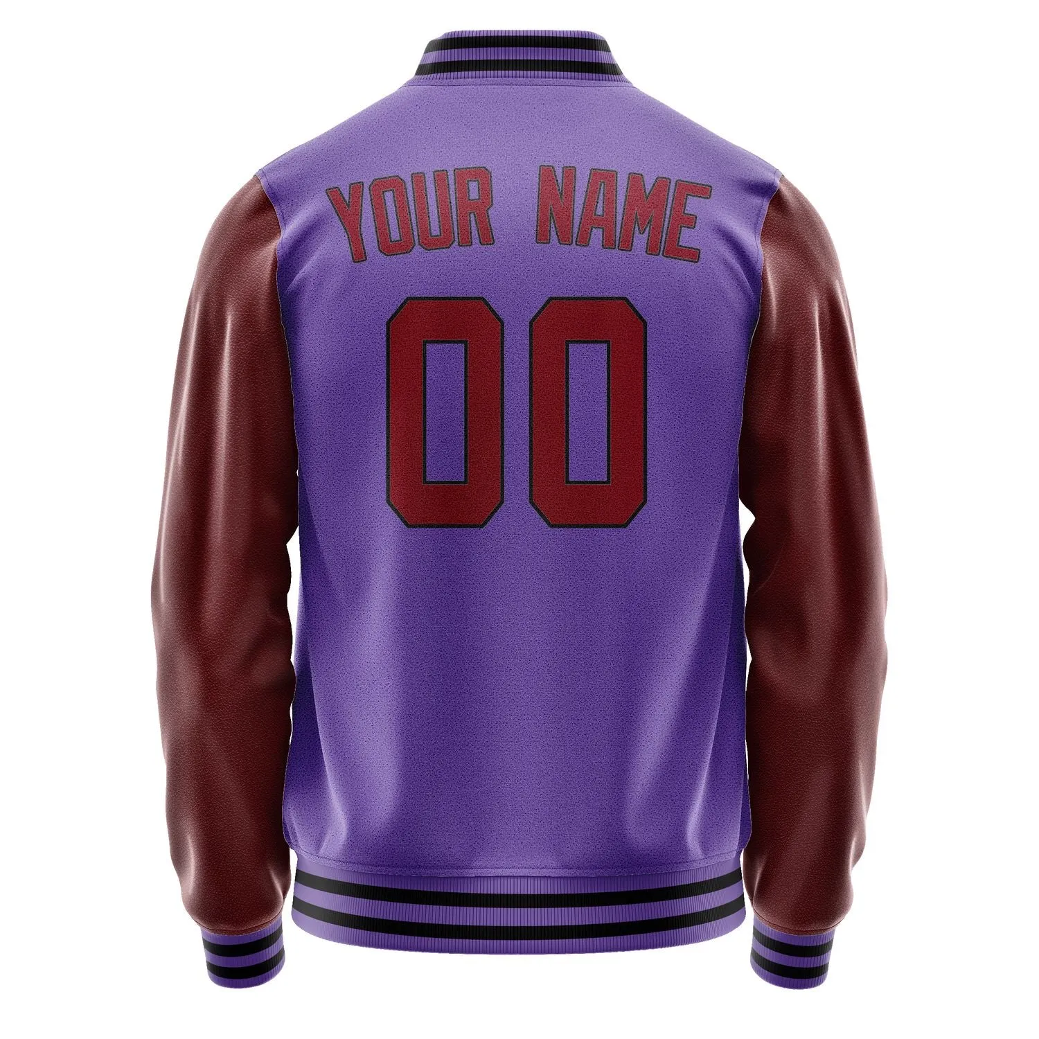 Custom Light Purple Crimson Red Jacket