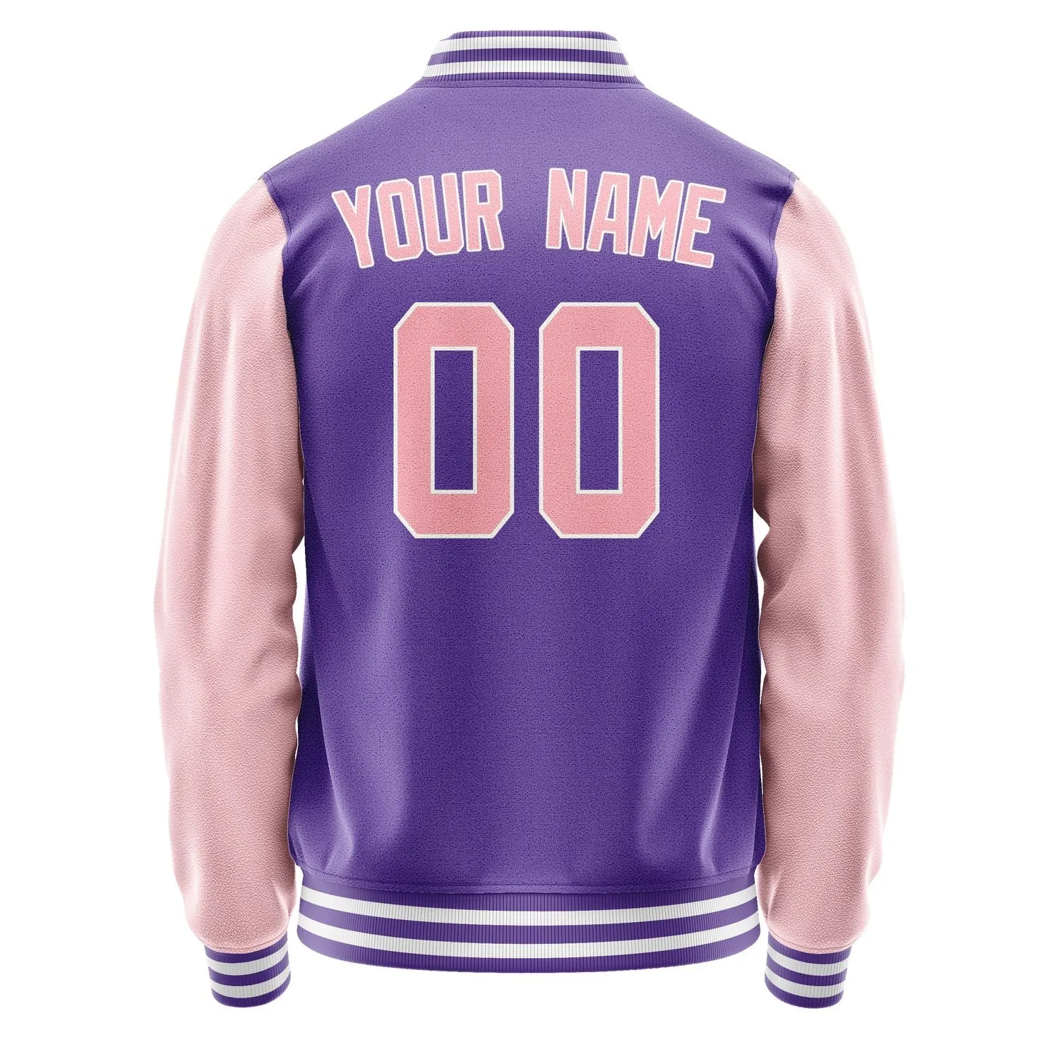 Custom Light Purple Light Pink Jacket