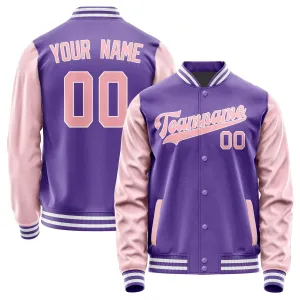 Custom Light Purple Light Pink Jacket