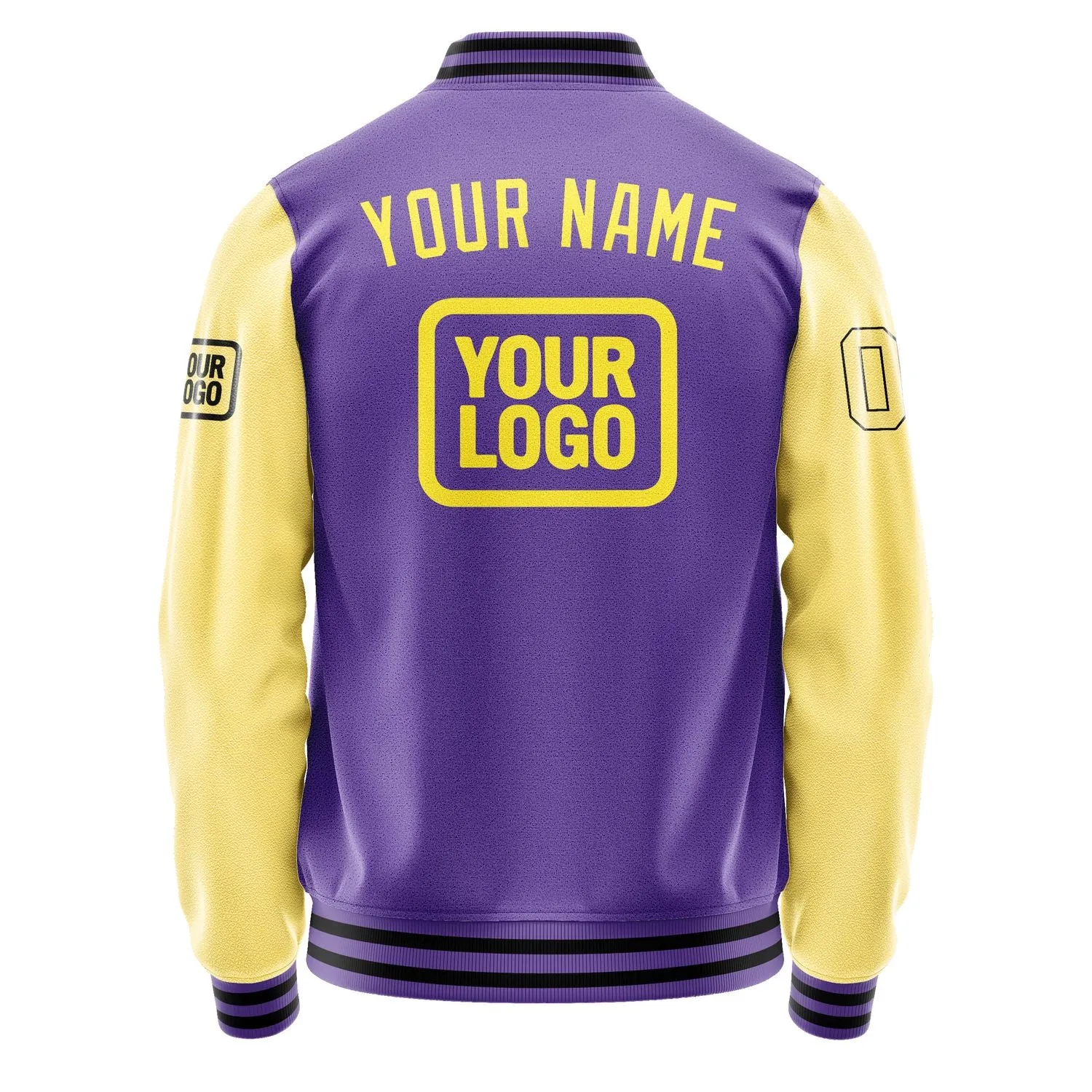 Custom Light Purple Light Yellow Jacket