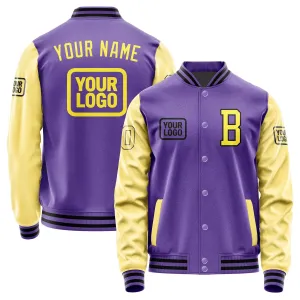 Custom Light Purple Light Yellow Jacket