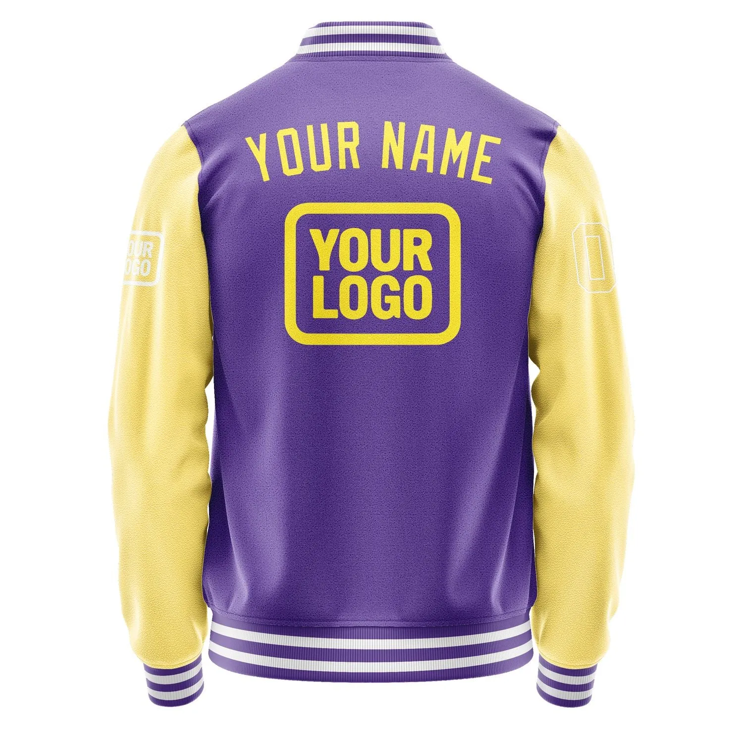 Custom Light Purple Light Yellow Jacket