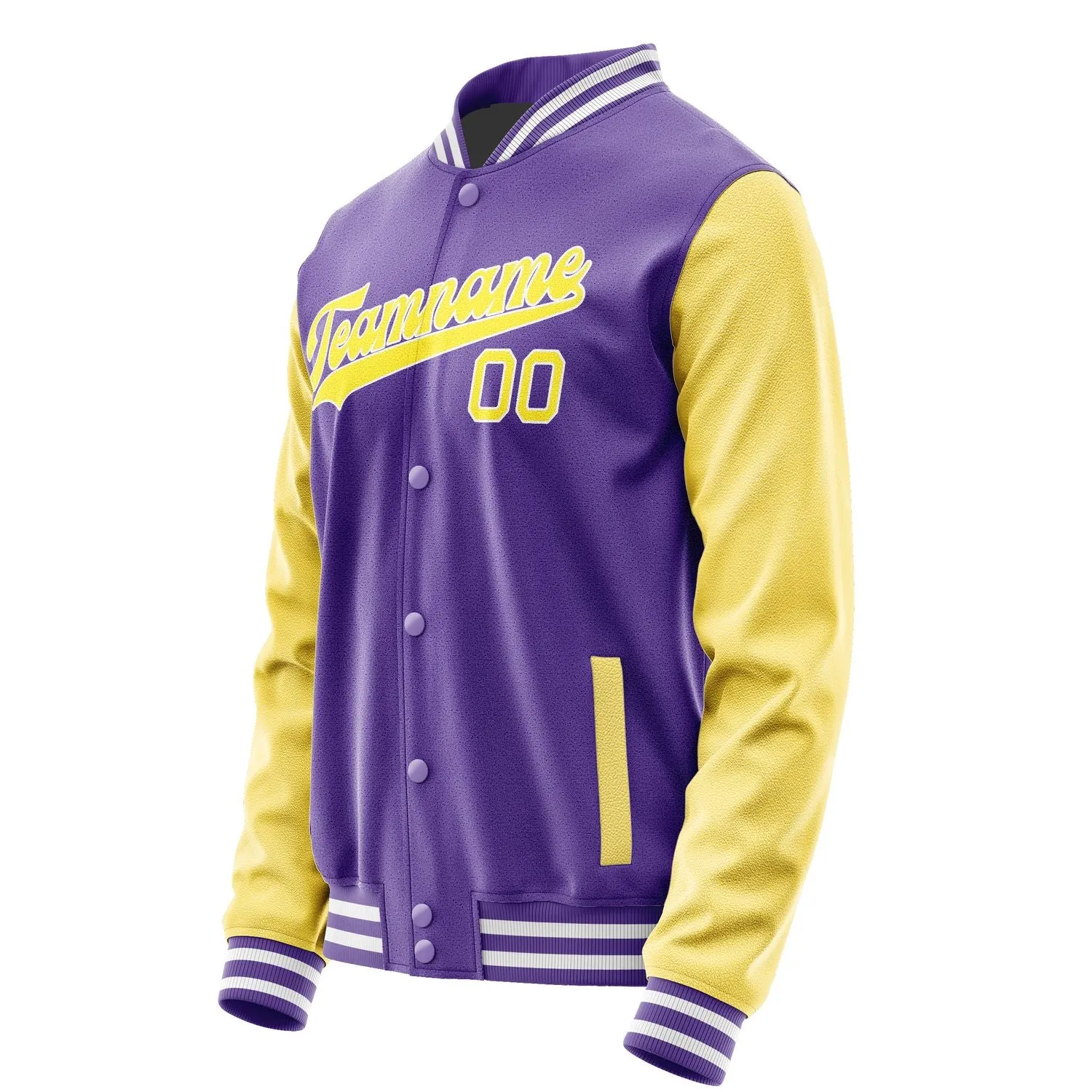 Custom Light Purple Light Yellow Jacket