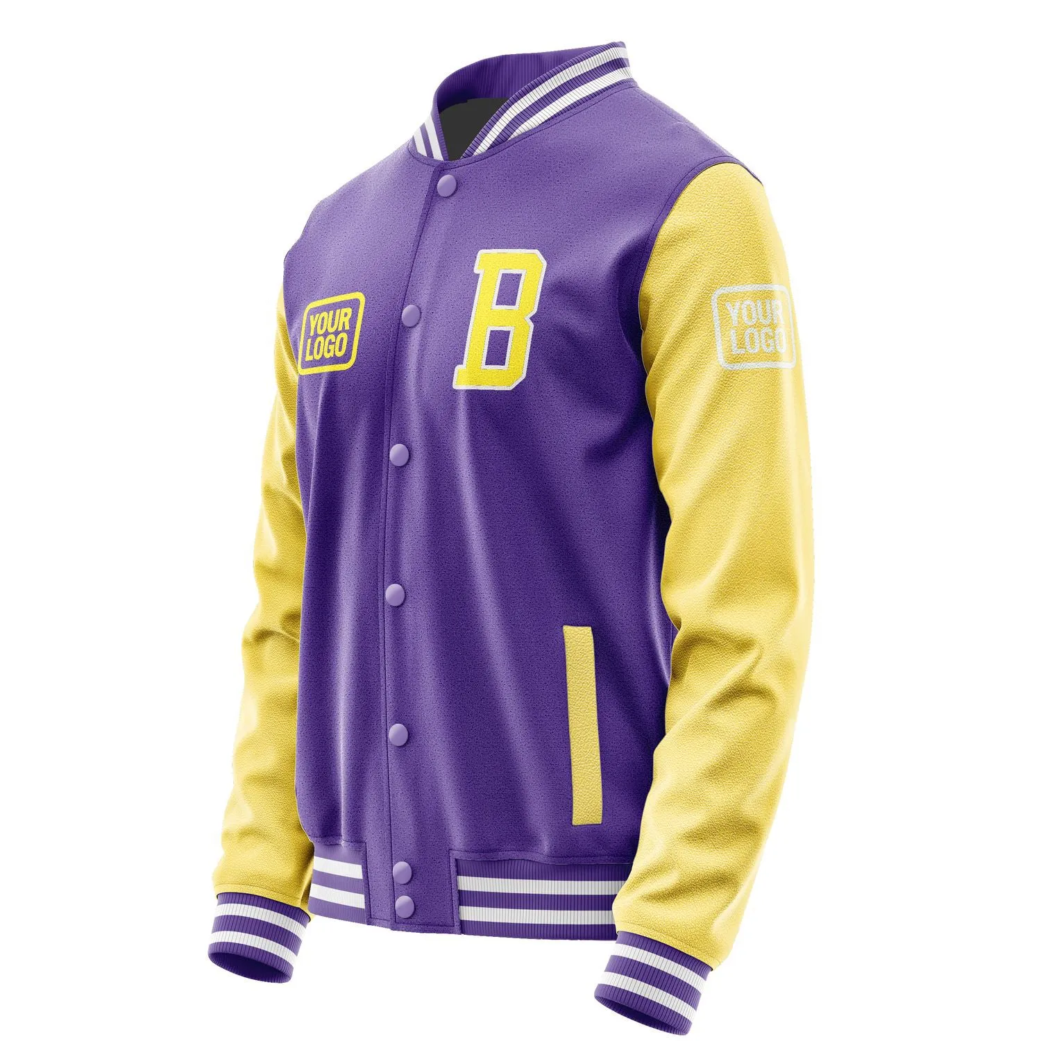 Custom Light Purple Light Yellow Jacket