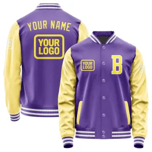 Custom Light Purple Light Yellow Jacket