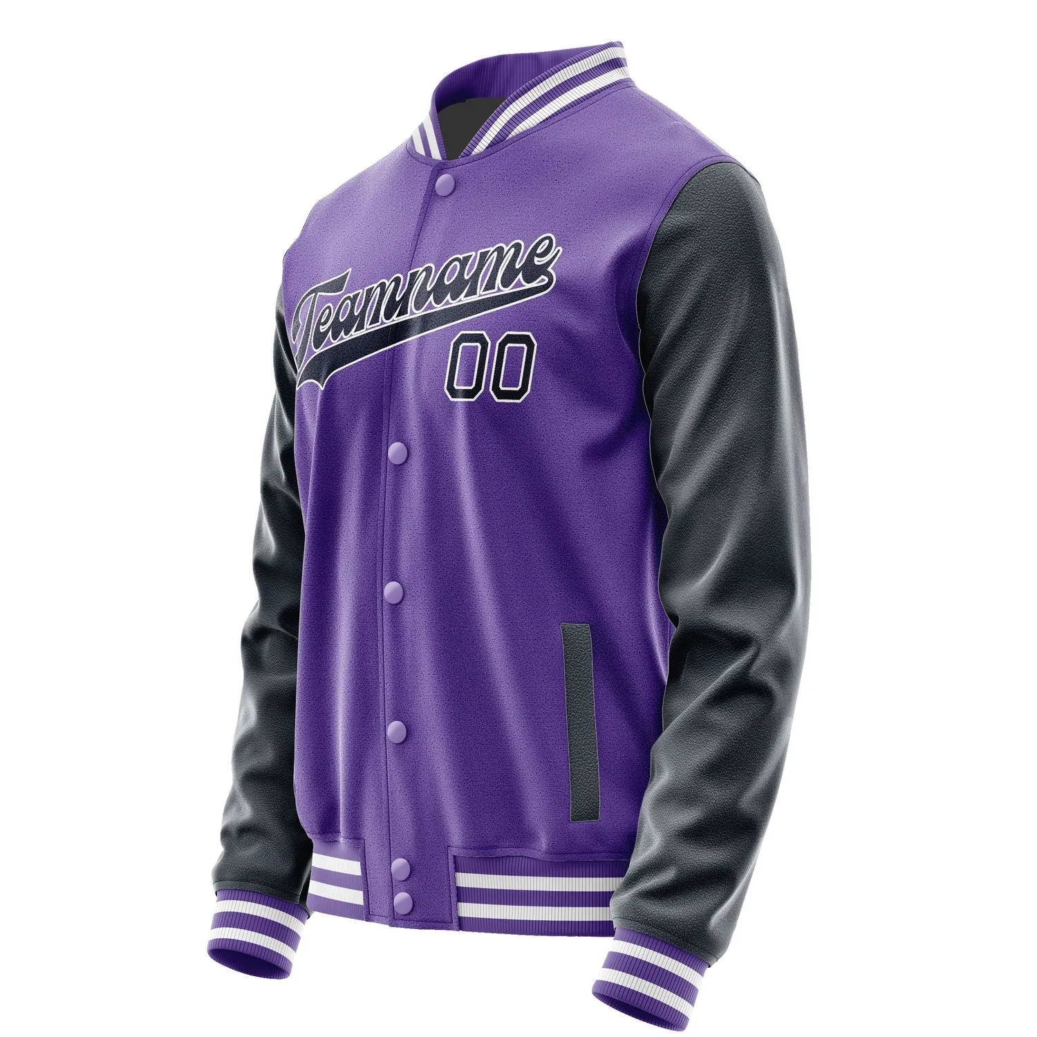 Custom Light Purple Navy Jacket
