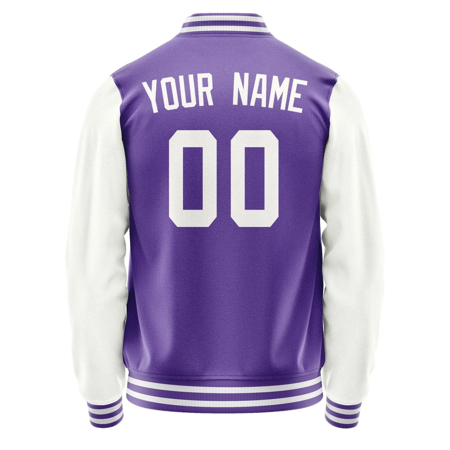 Custom Light Purple White Jacket