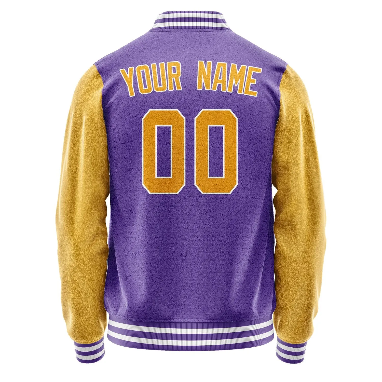Custom Light Purple Yellow Jacket