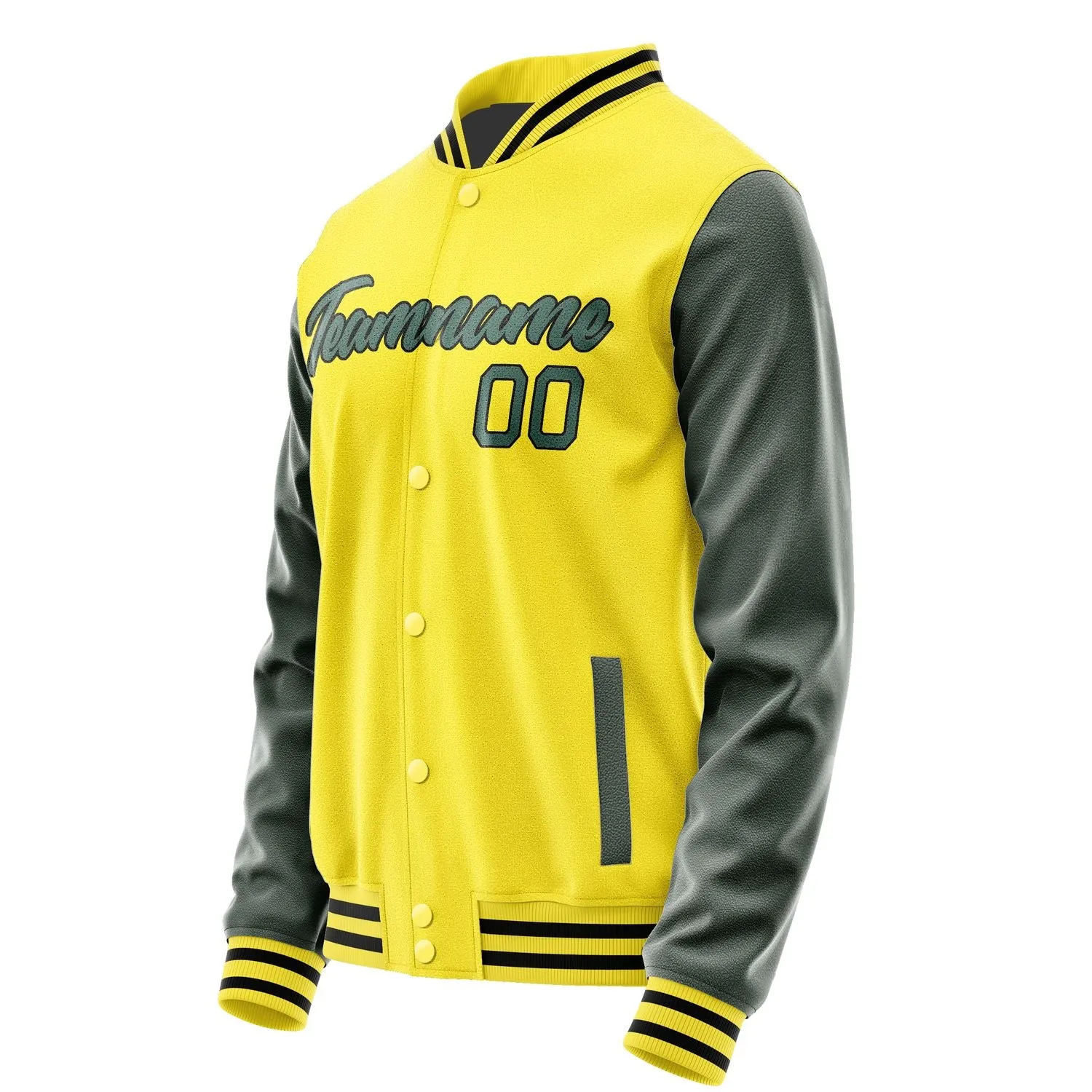 Custom Light Yellow Blue Green Jacket