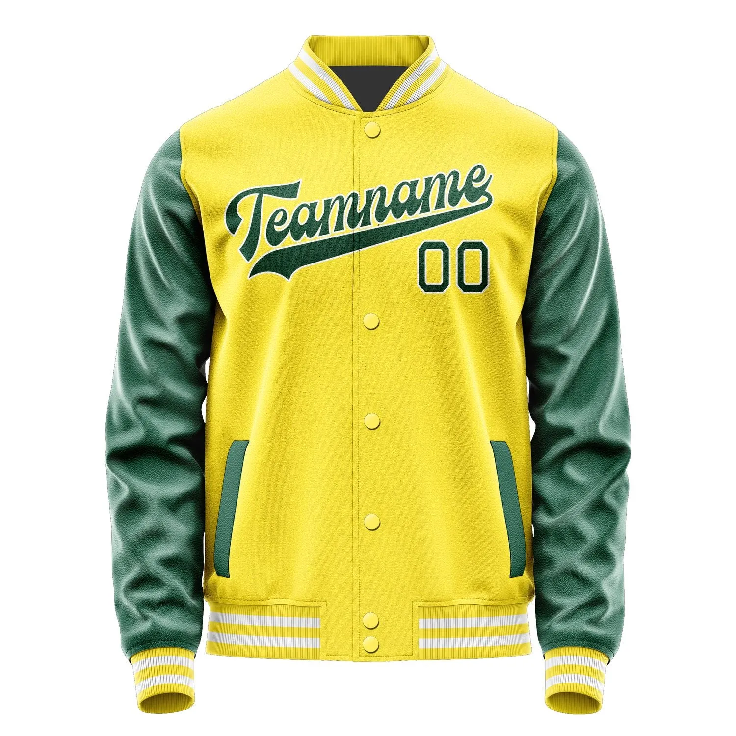 Custom Light Yellow Green Jacket