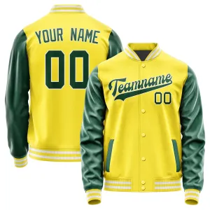 Custom Light Yellow Green Jacket