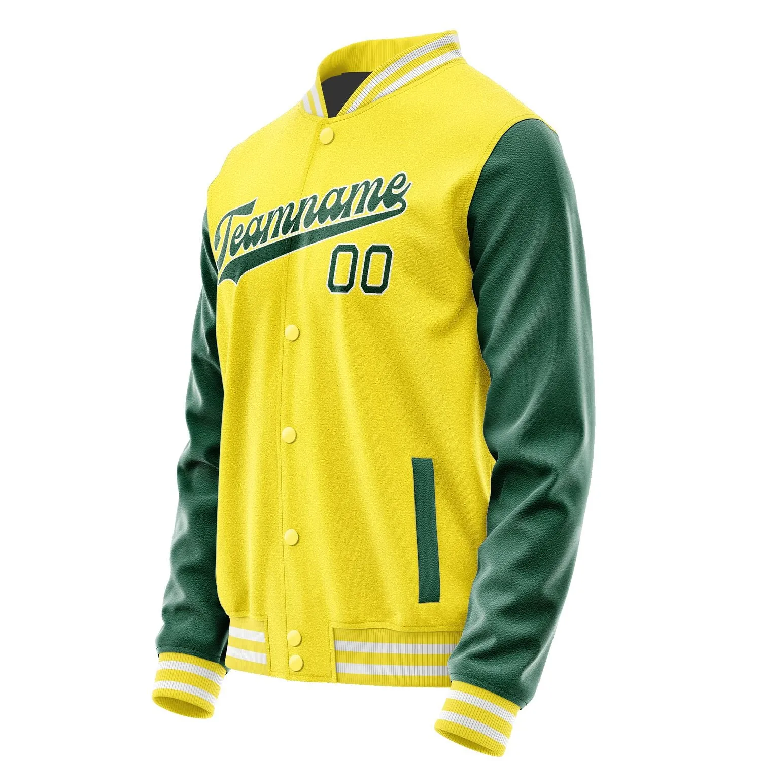 Custom Light Yellow Green Jacket