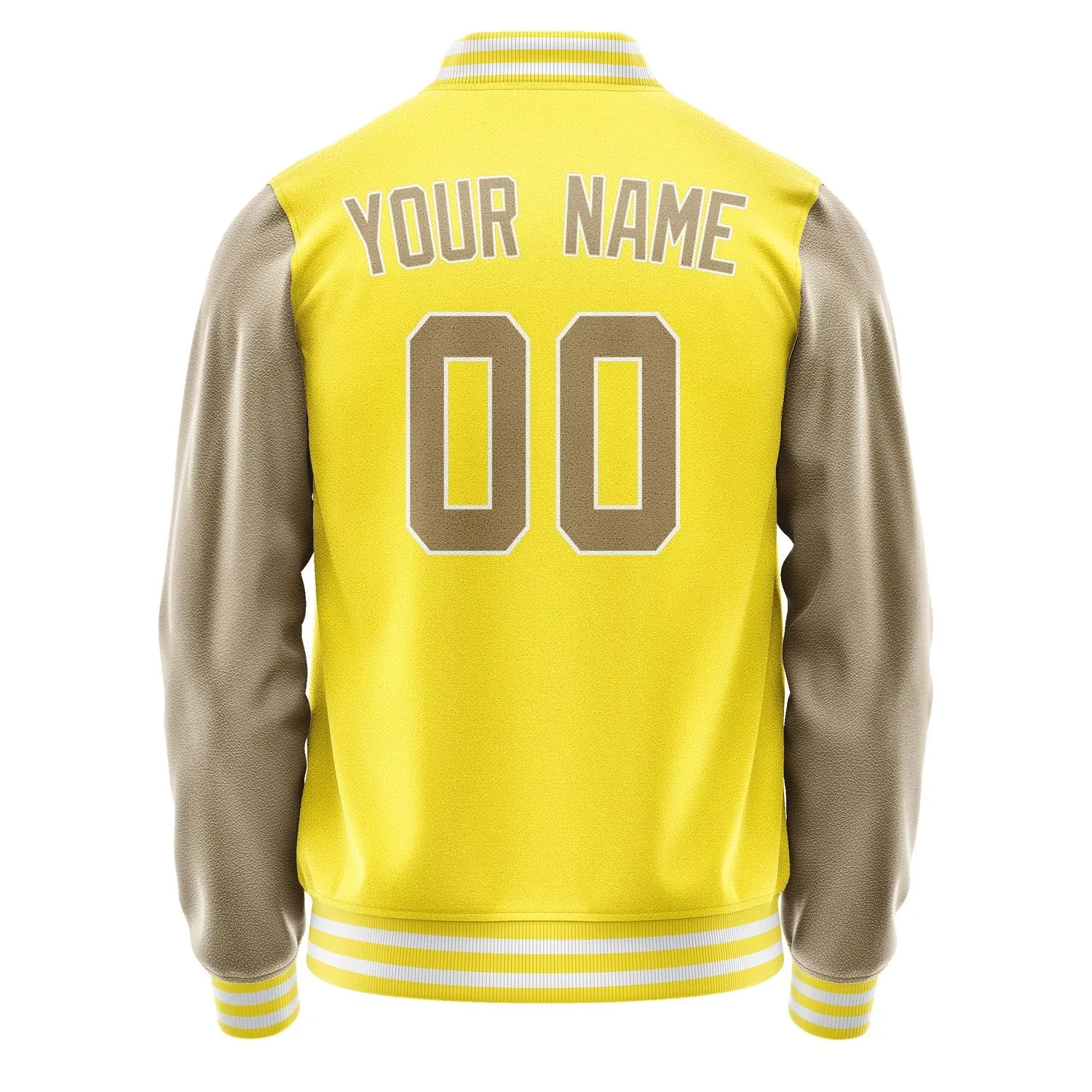 Custom Light Yellow Light Khaki Jacket
