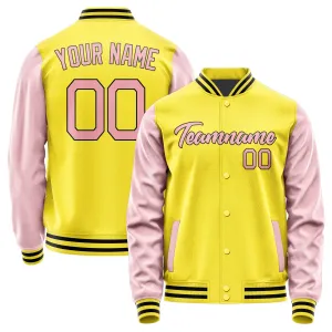 Custom Light Yellow Light Pink Jacket