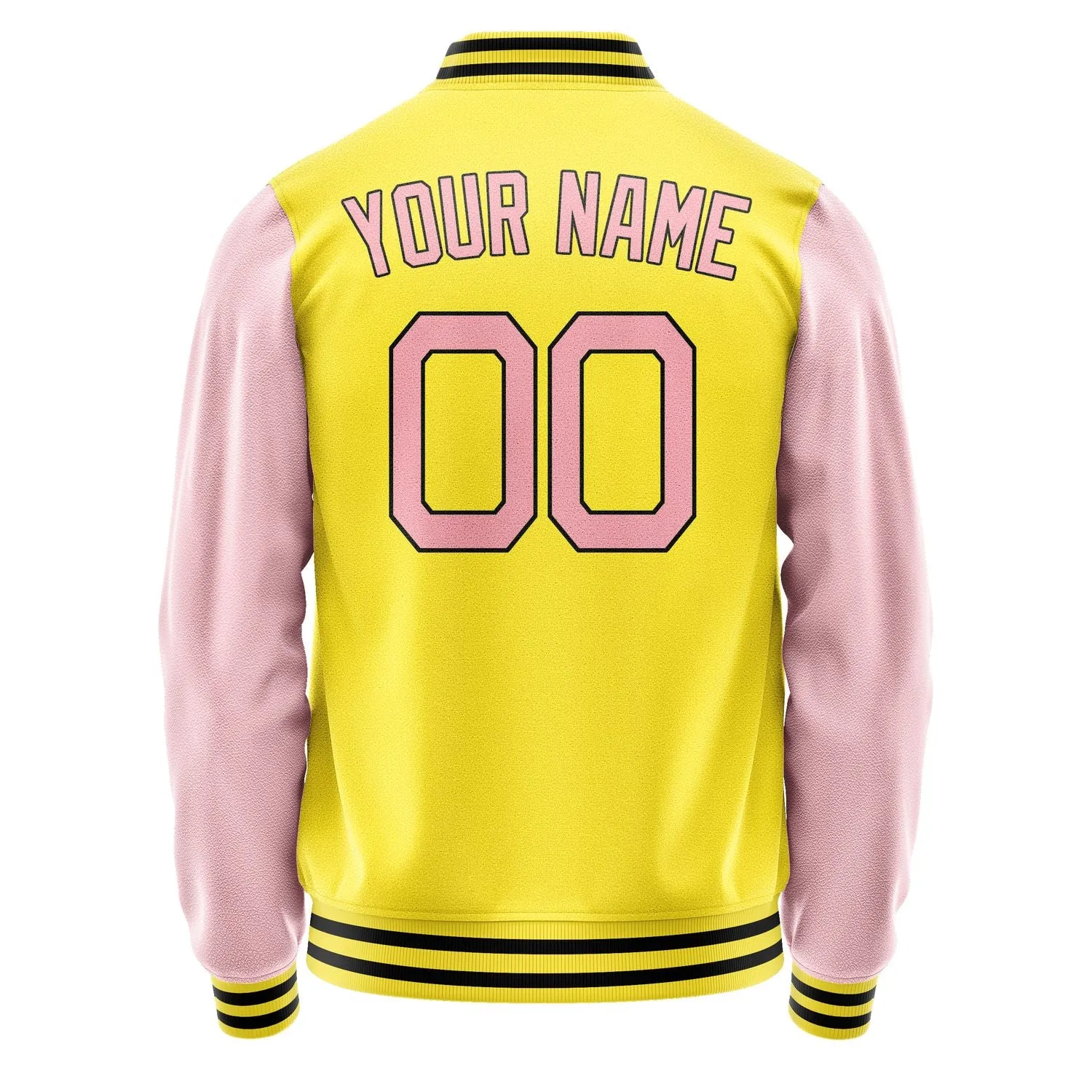 Custom Light Yellow Light Pink Jacket