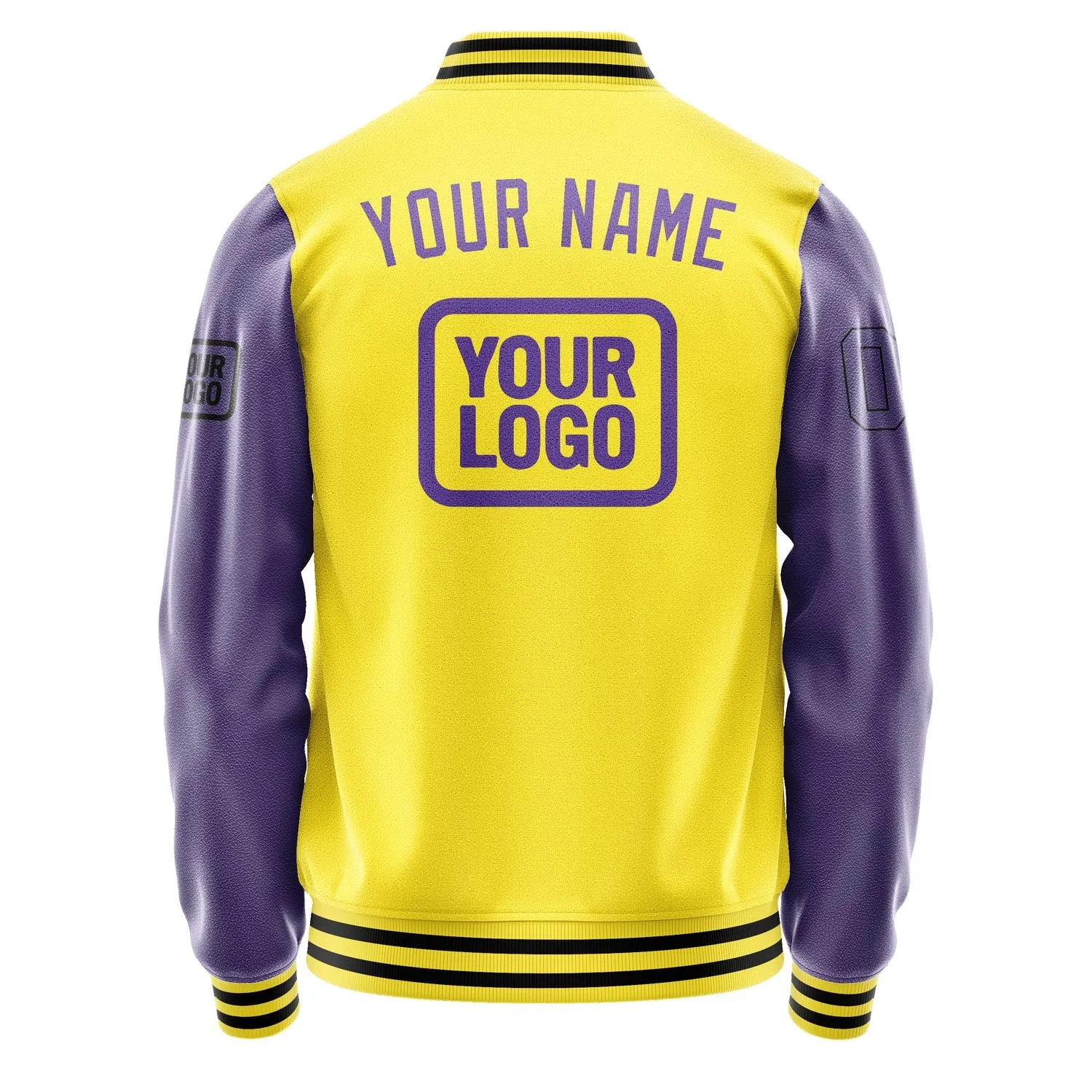 Custom Light Yellow Light Purple Jacket