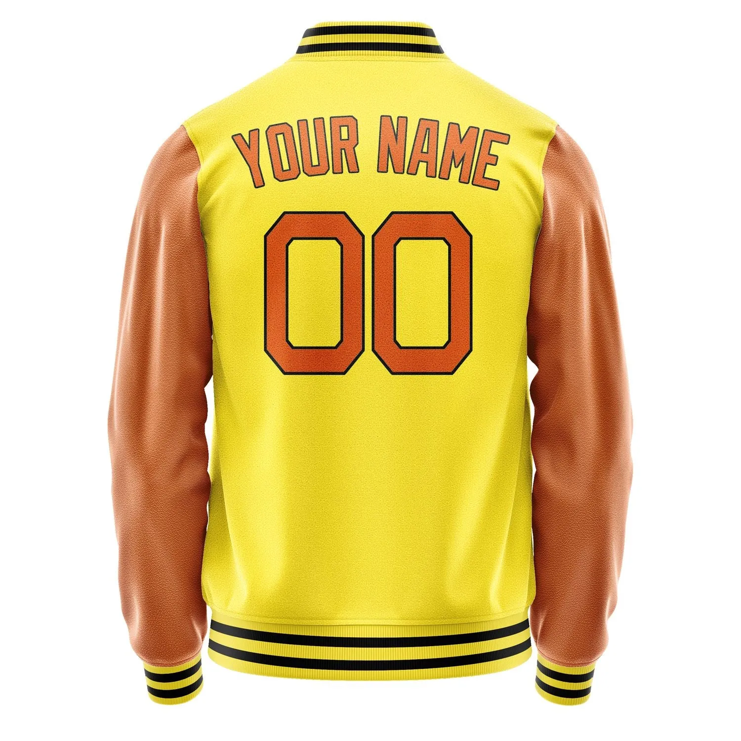 Custom Light Yellow Orange Jacket