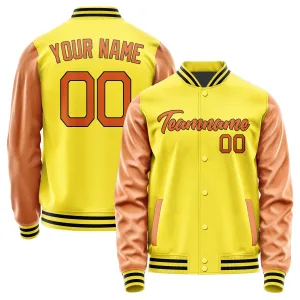 Custom Light Yellow Orange Jacket