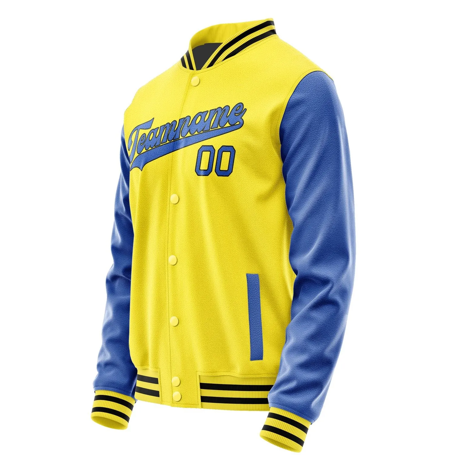 Custom Light Yellow Sky Blue Jacket