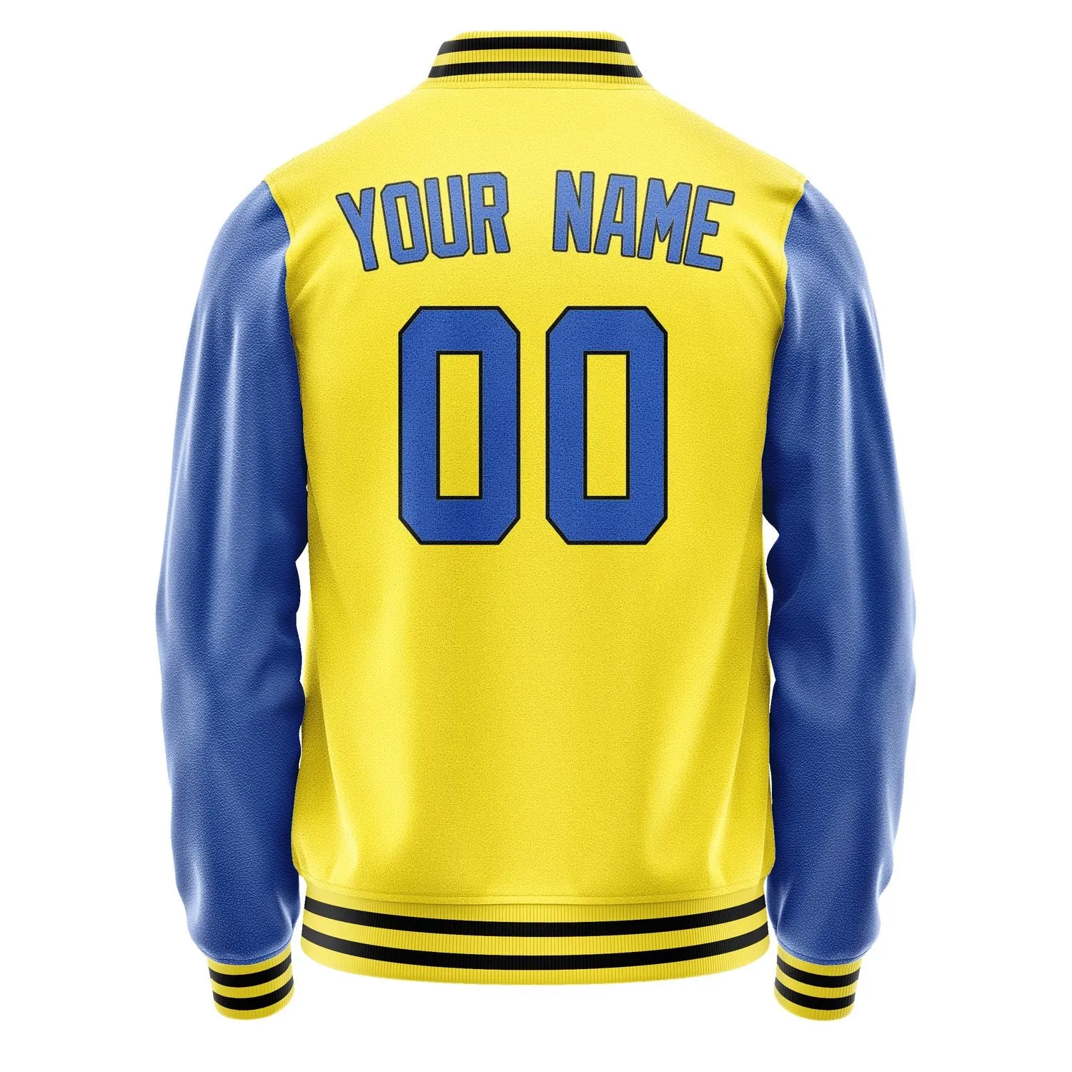 Custom Light Yellow Sky Blue Jacket