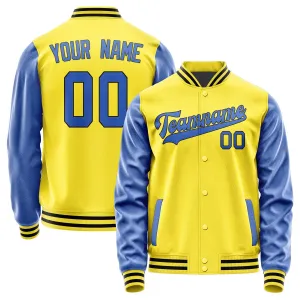 Custom Light Yellow Sky Blue Jacket