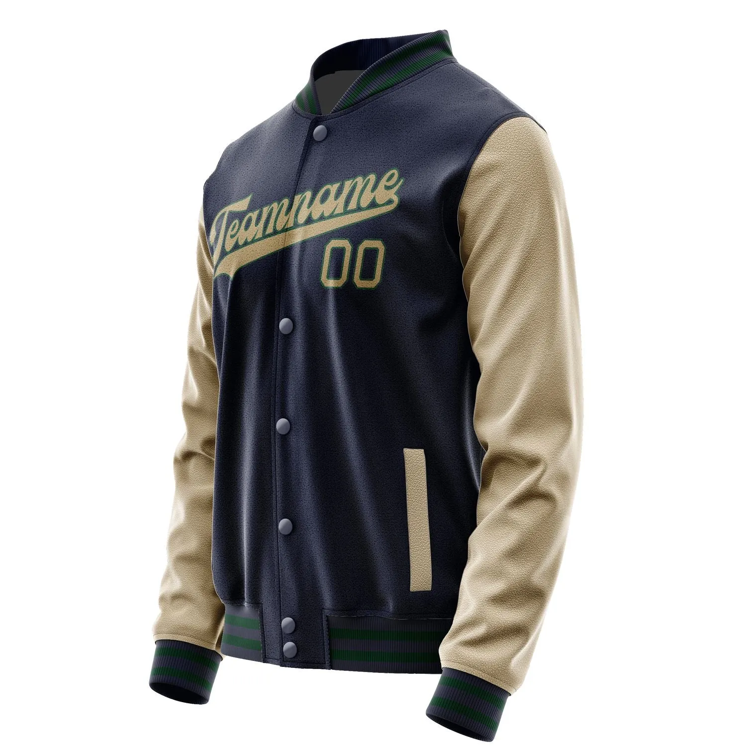 Custom Navy Light Khaki Jacket