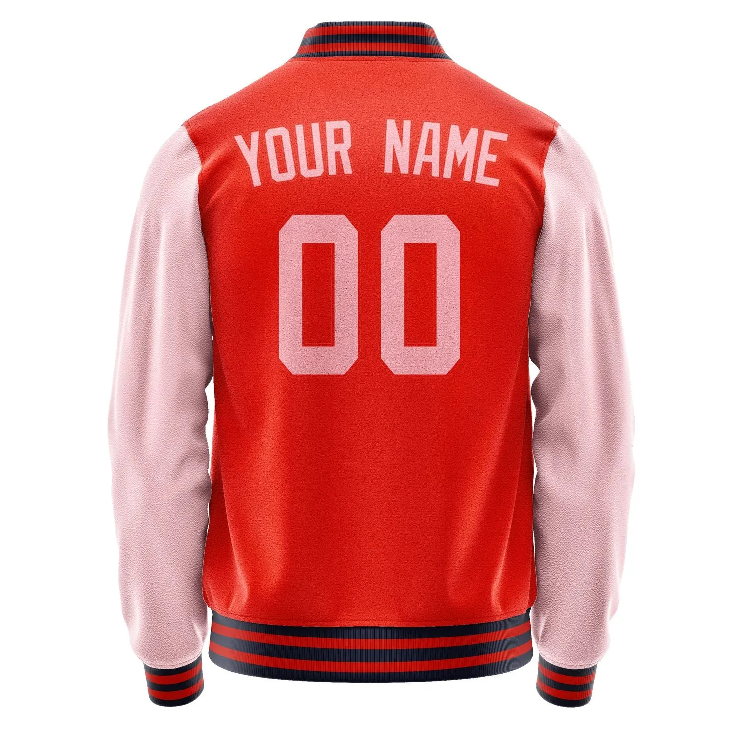Custom Orange Red Light Pink Jacket