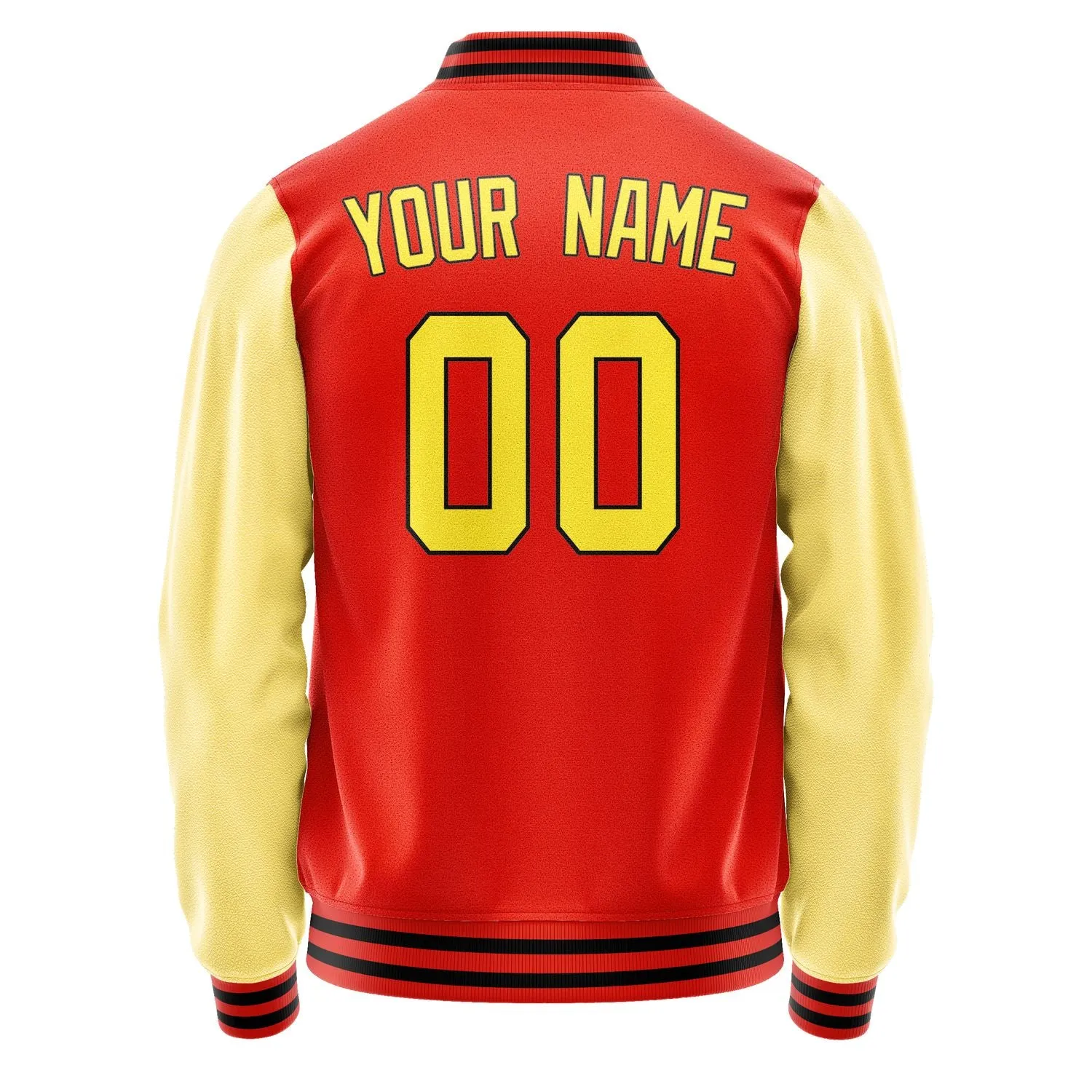 Custom Orange Red Light Yellow Jacket