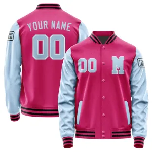 Custom Pink Light Blue Jacket