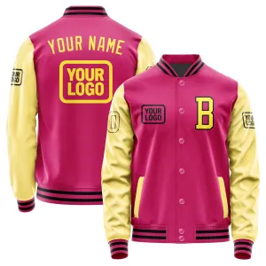 Custom Pink Light Yellow Jacket