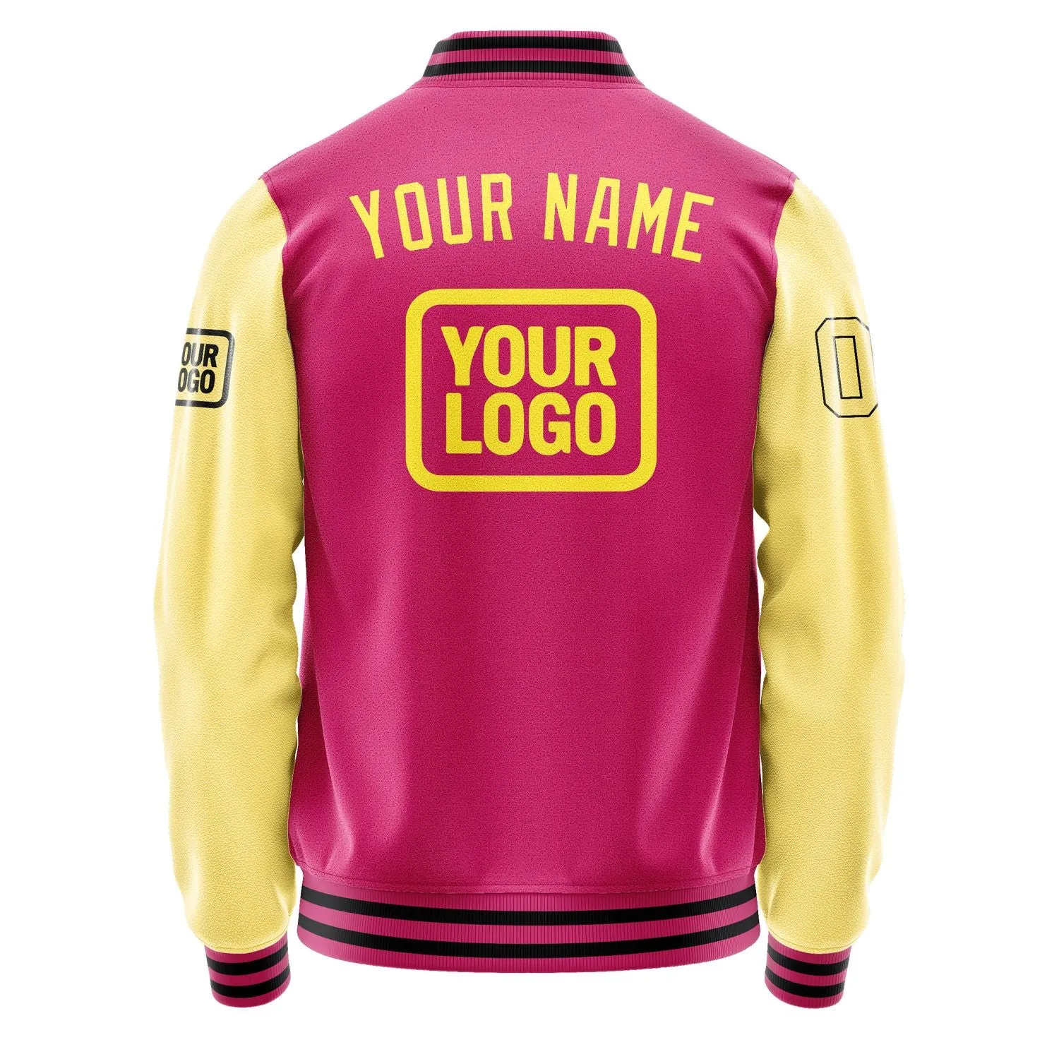 Custom Pink Light Yellow Jacket